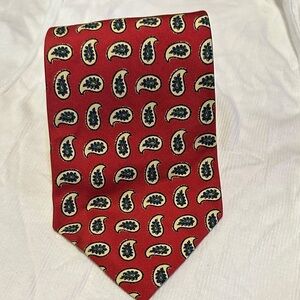 Ralph Lauren Red Paisley Men's Tie